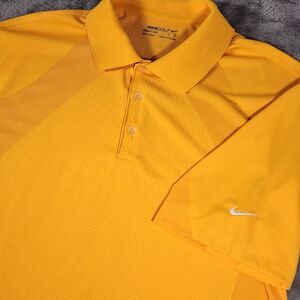 Nike Golf Polo Mens Large Dri Fit Shirt Performance Vented Moisture Wicking